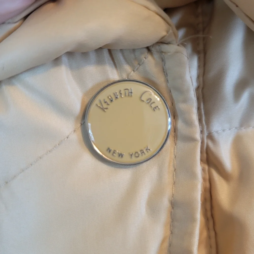 Kenneth Cole New York Yellow Down Puffer Jacket Coat